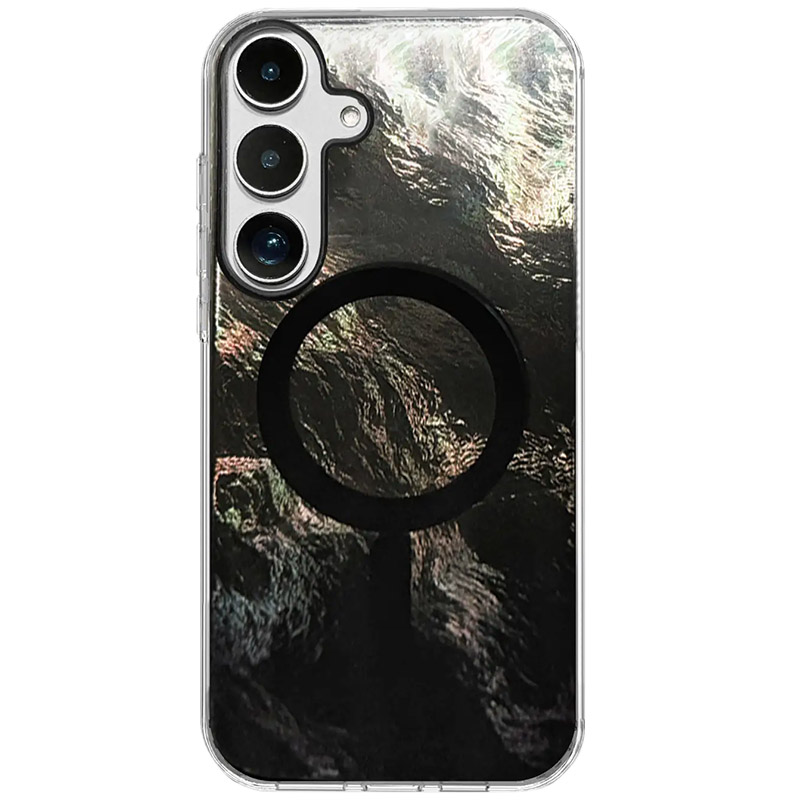 Чехол TPU Shiny Mountain (MagFit) для Samsung Galaxy S24 FE (Black)