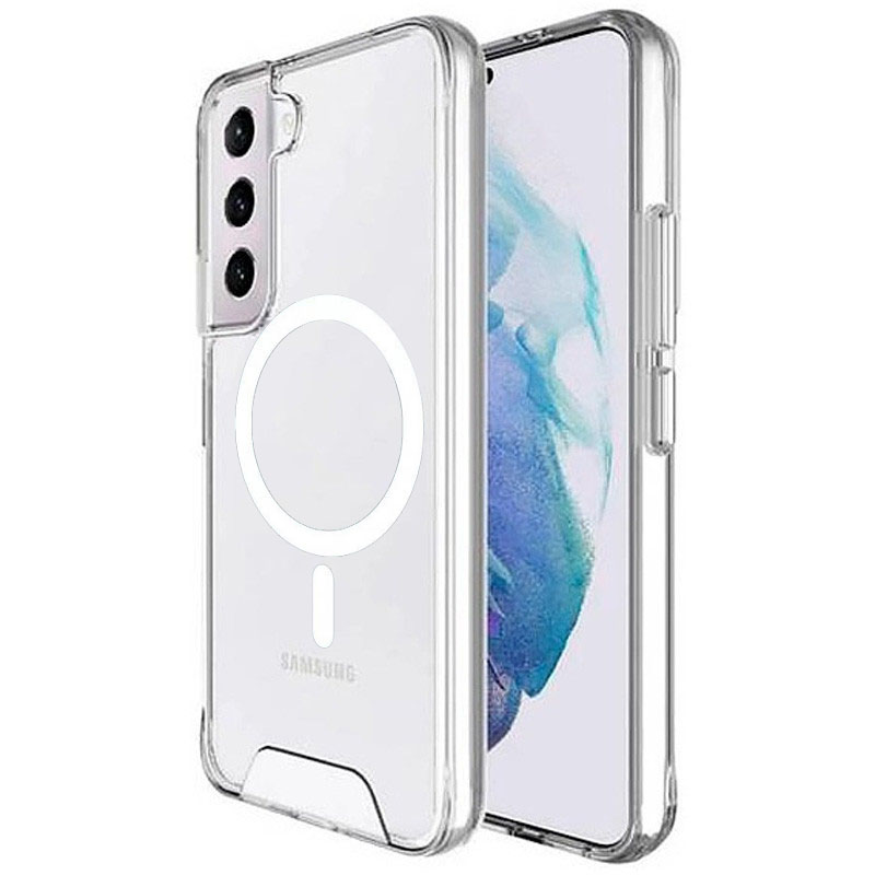 Чехол TPU Space Case with MagSafe для Samsung Galaxy S21 FE (Прозрачный)