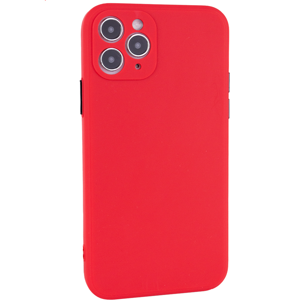 Чехол TPU Square Full Camera для Apple iPhone 11 Pro Max (6.5") (Красный)