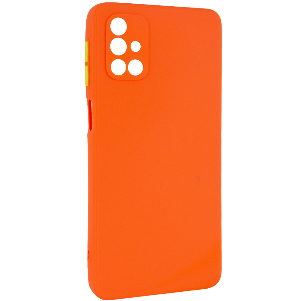 Чехол TPU Square Full Camera для Samsung Galaxy M51 (Оранжевый)