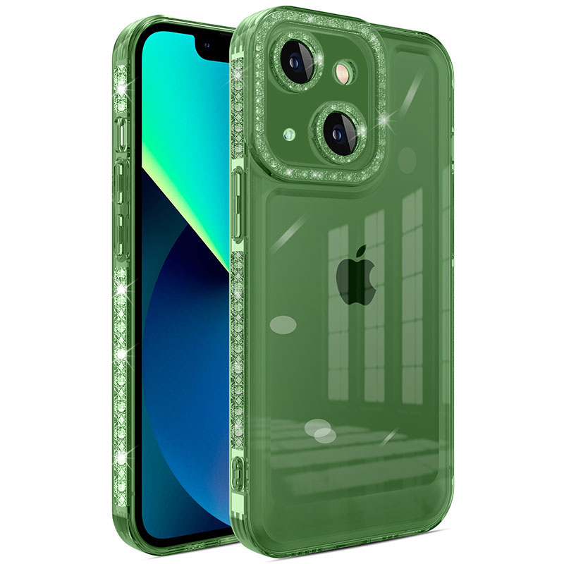 Чохол TPU Starfall Clear для Apple iPhone 14 (6.1") (Зелений)