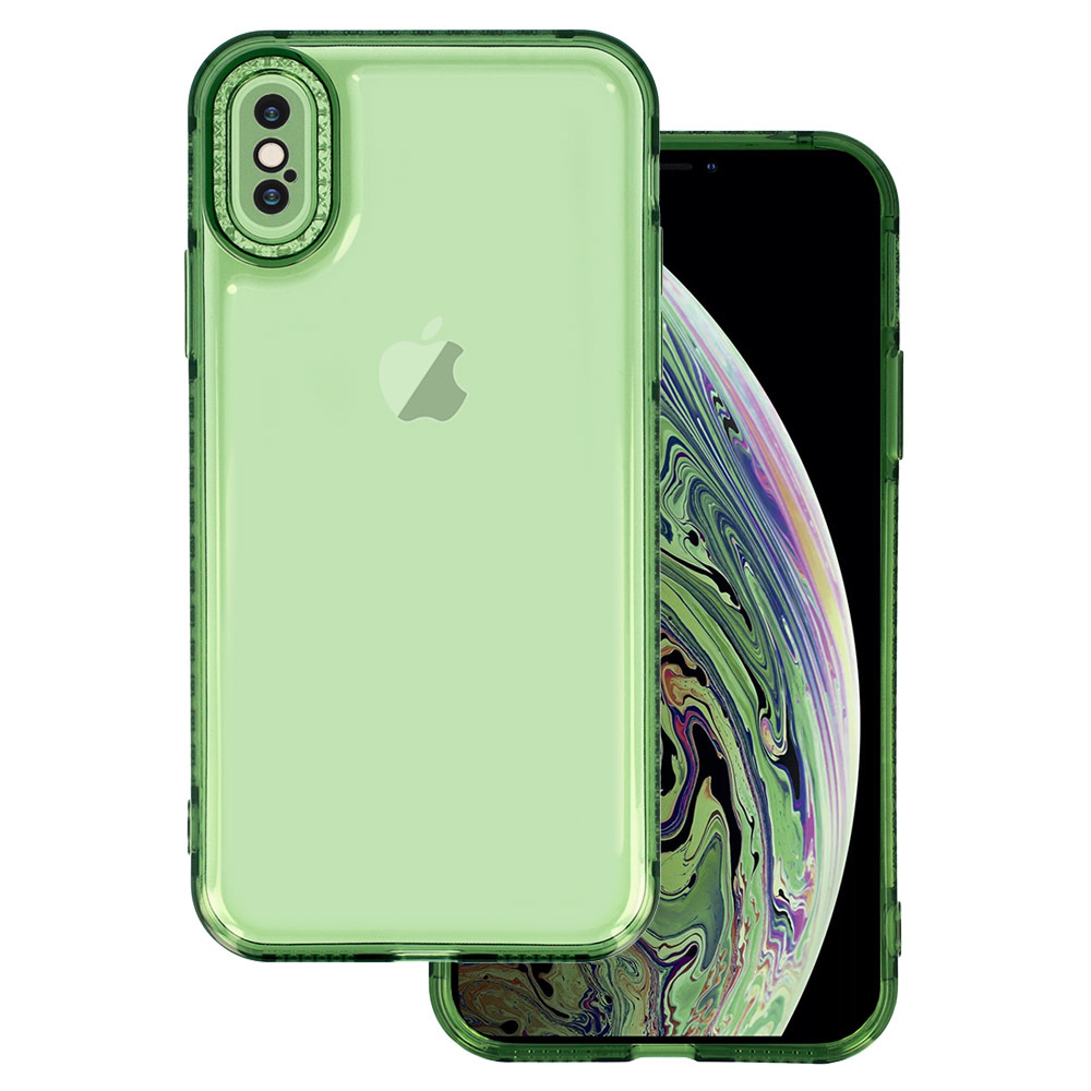 Чехол TPU Starfall Clear для Apple iPhone X / XS (5.8") (Зеленый)