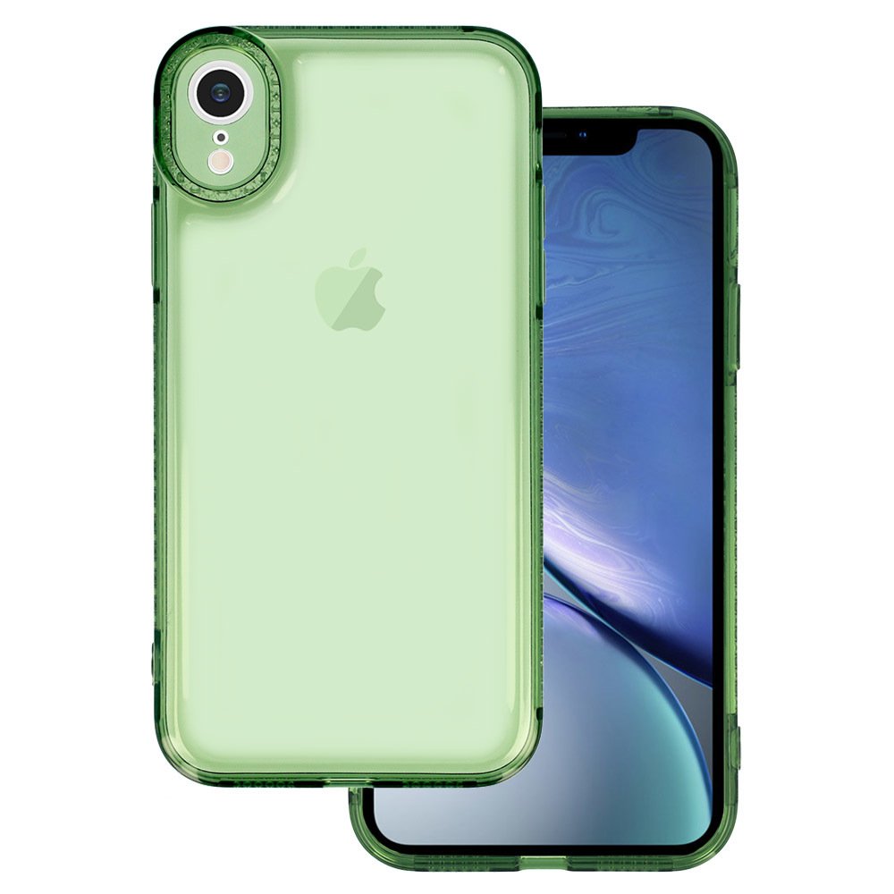 Чехол TPU Starfall Clear для Apple iPhone XR (6.1") (Зеленый)