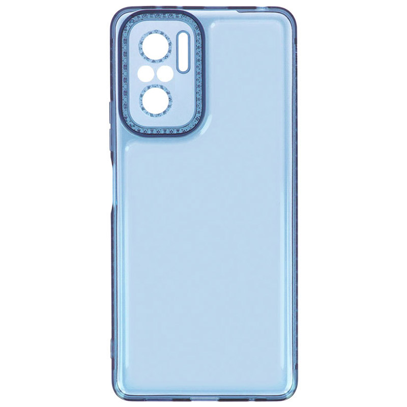 Чехол TPU Starfall Clear для Xiaomi Redmi Note 10 / Note 10s (Голубой)