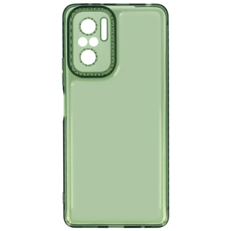 Чехол TPU Starfall Clear для Xiaomi Redmi Note 10 / Note 10s (Зеленый)