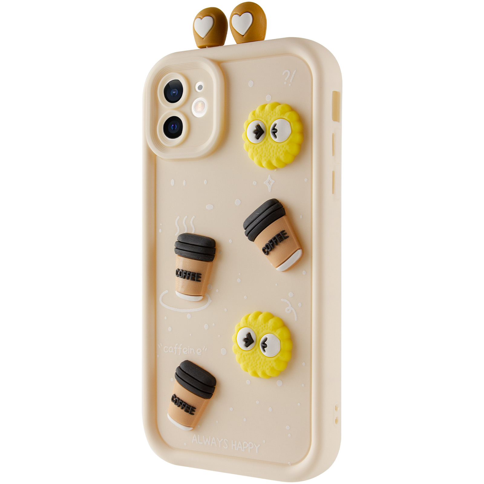 Чехол TPU Toys Case with Ears для Apple iPhone 12 (6.1") (Sand)