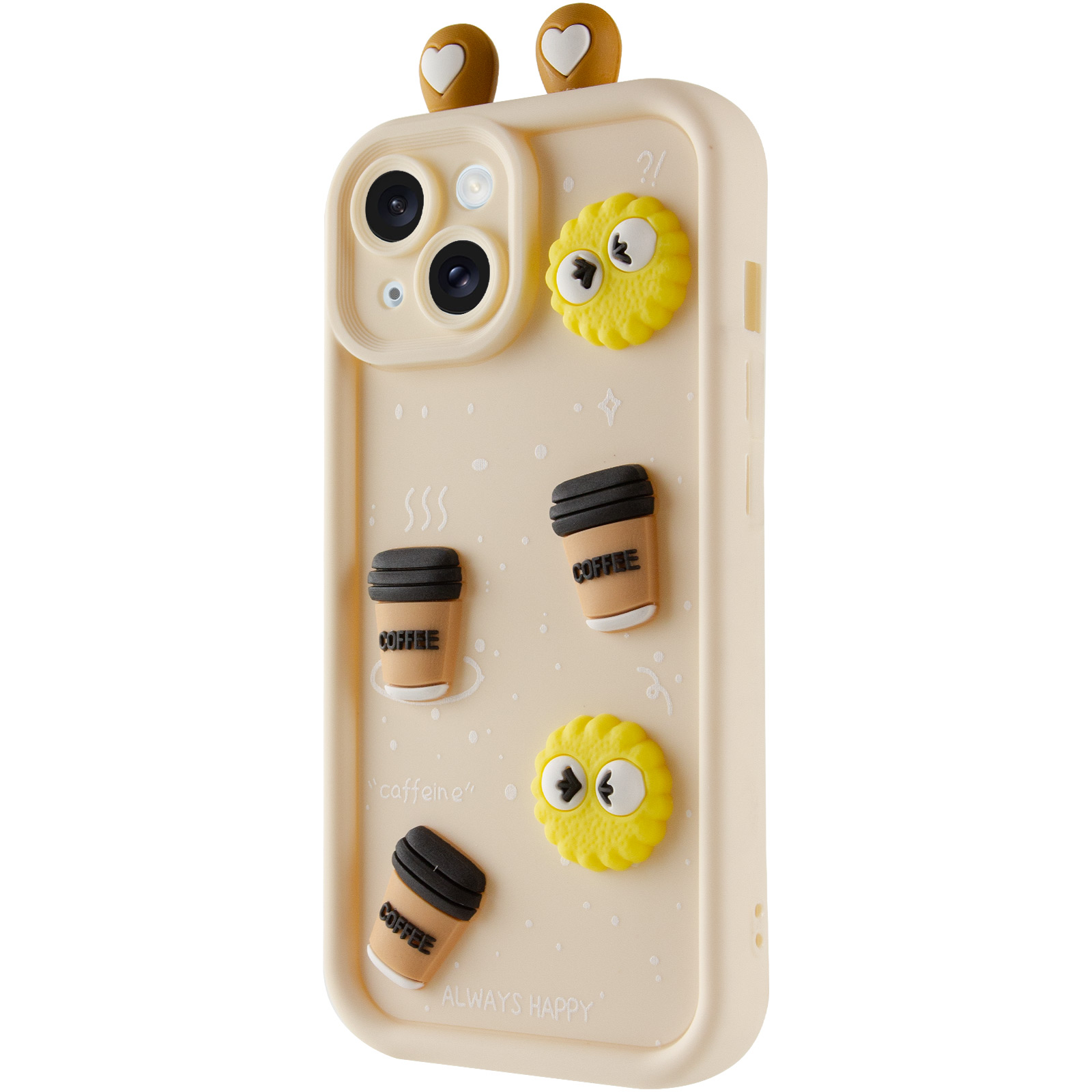 Чохол TPU Toys Case with Ears для Apple iPhone 14 (6.1") (Sand)