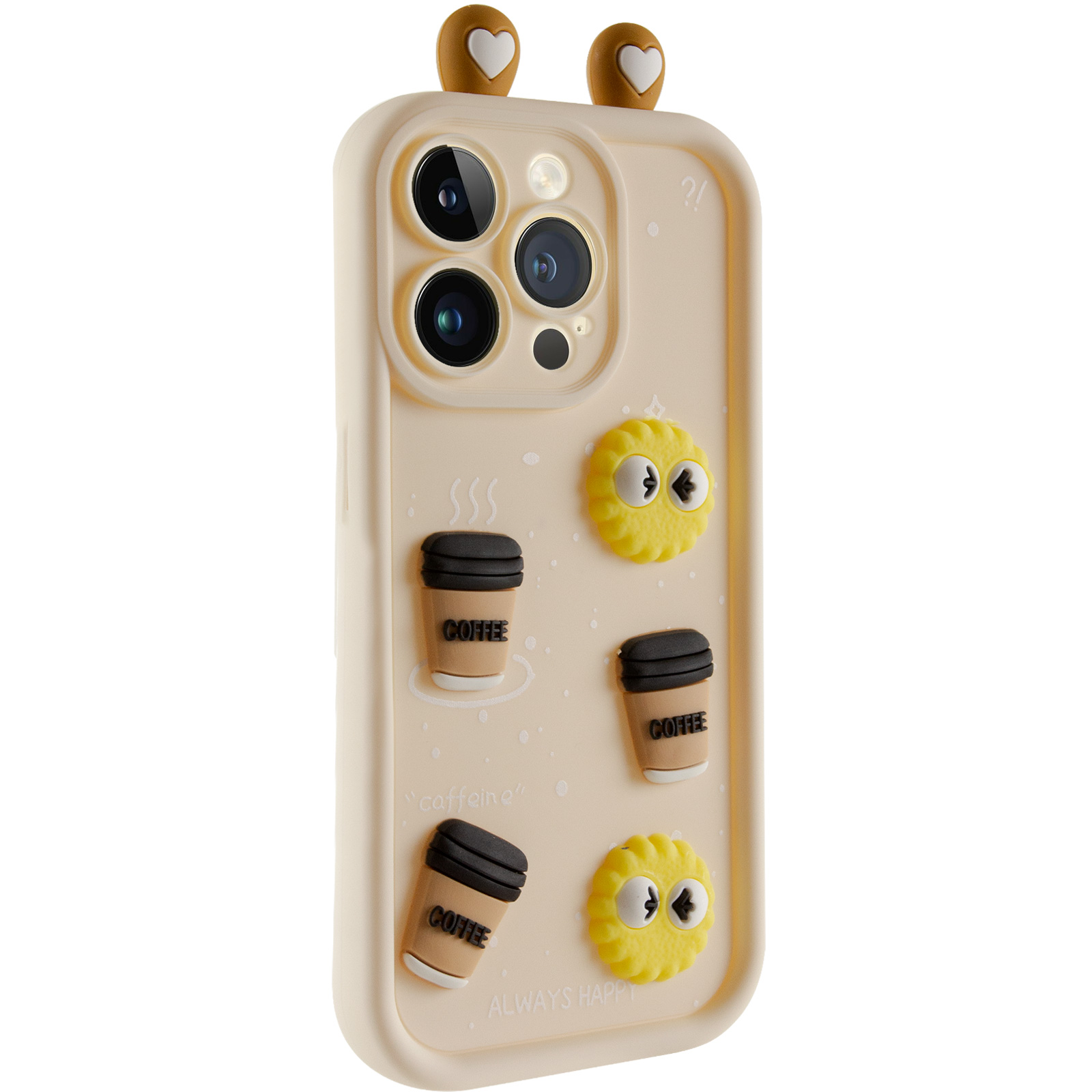 Чохол TPU Toys Case with Ears для Apple iPhone 15 Pro (6.1") (Sand)