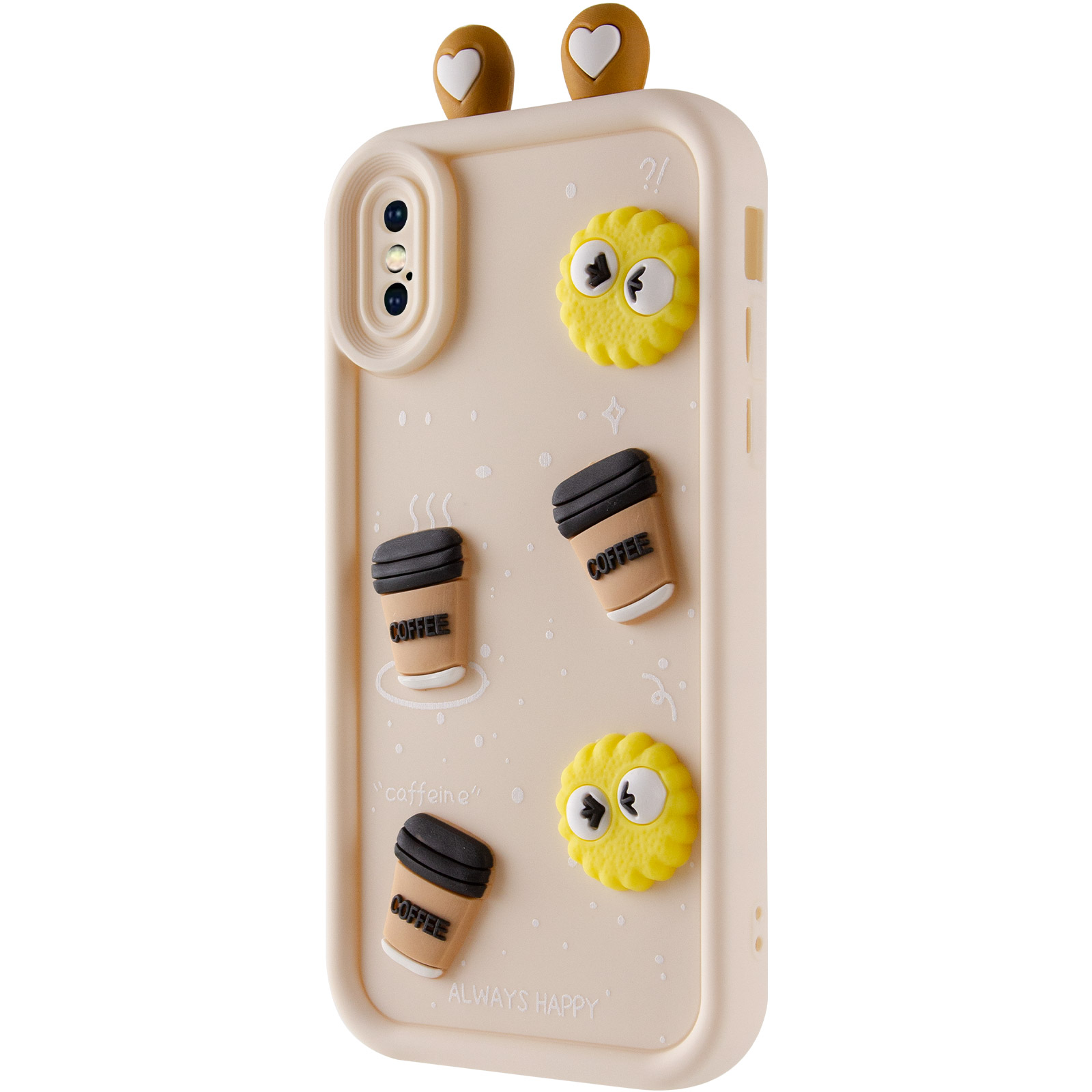 Чохол TPU Toys Case with Ears для Apple iPhone X (5.8") (Sand)