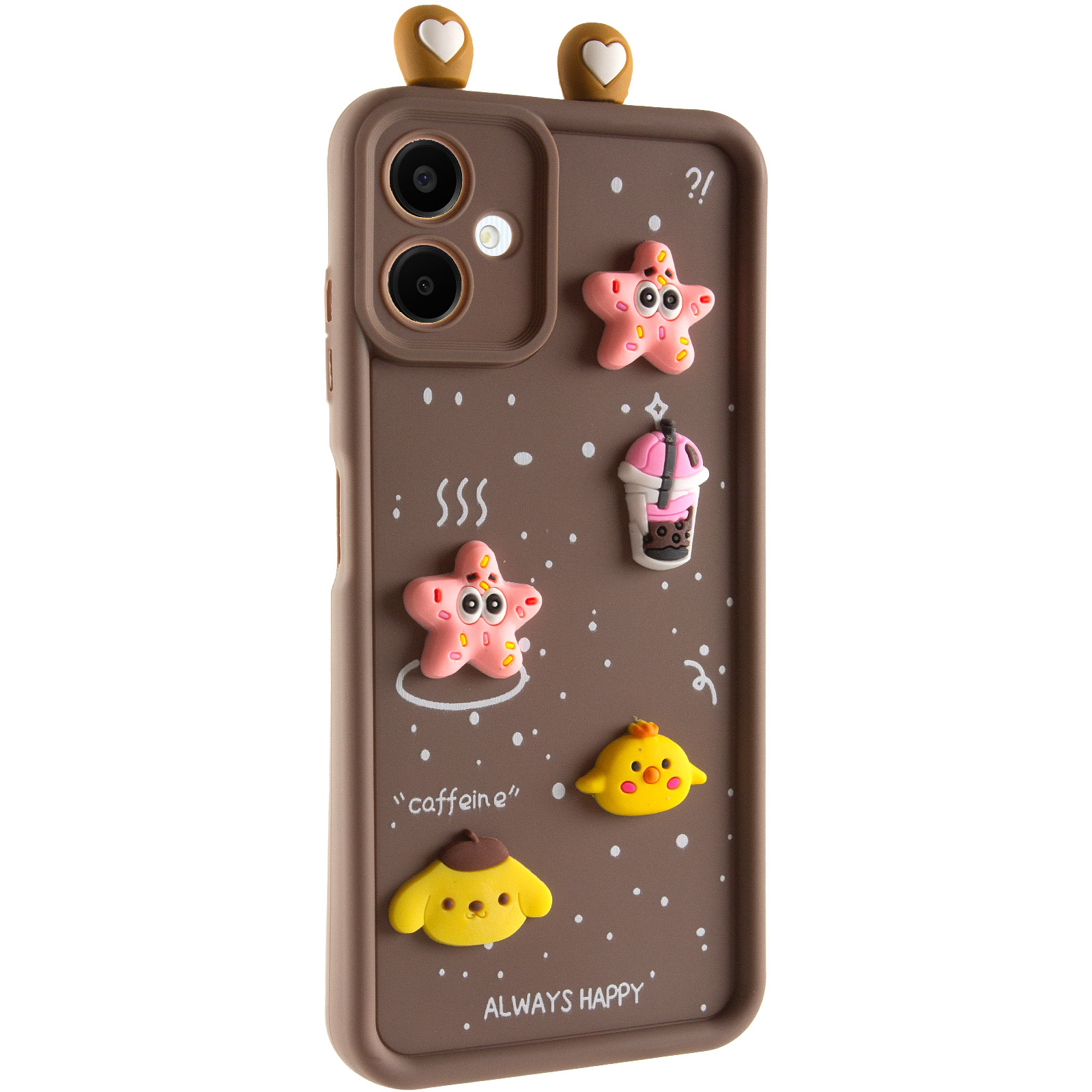 Чохол TPU Toys Case with Ears для Samsung Galaxy A06 (Brown)