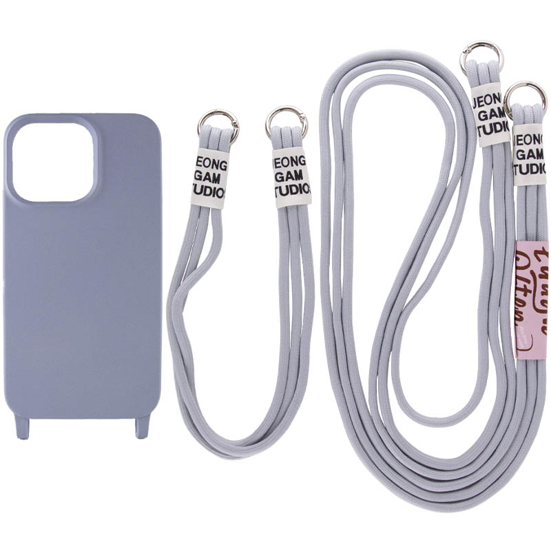 Чехол TPU two straps California для Apple iPhone 11 (6.1") (Серый / Stone)
