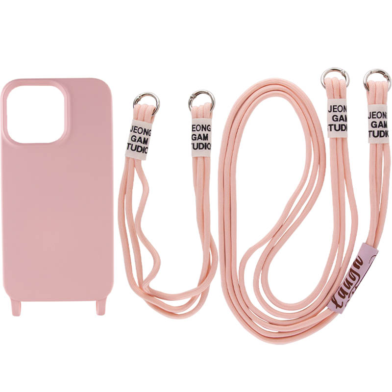 Чехол TPU two straps California для Apple iPhone 12 Pro / 12 (6.1") (Розовый / Pink Sand)