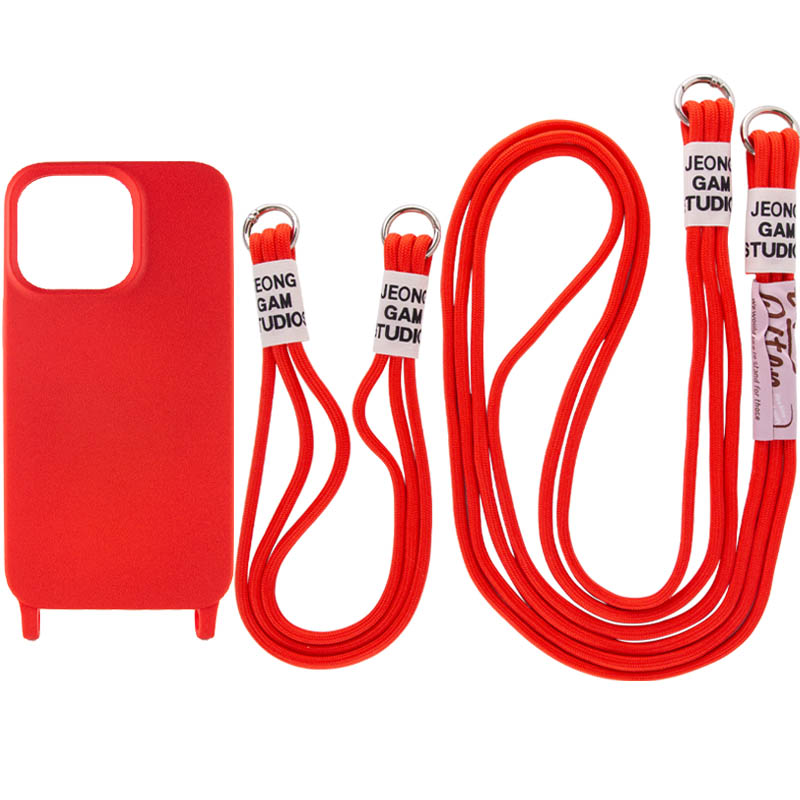 Чехол TPU two straps California для Apple iPhone 12 Pro Max (6.7") (Красный)