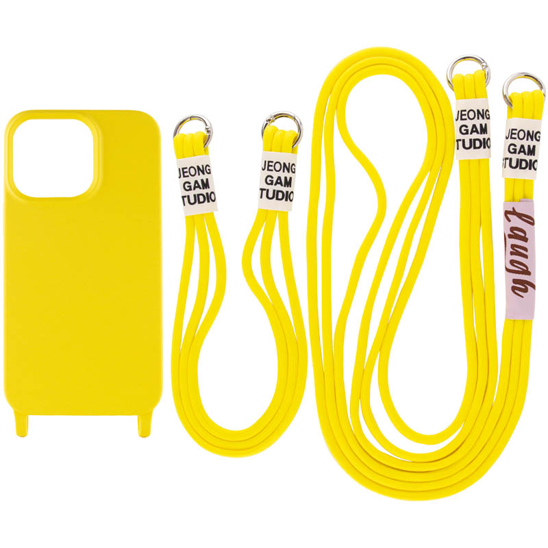 Чохол TPU two straps California для Apple iPhone 12 Pro Max (Жовтий)