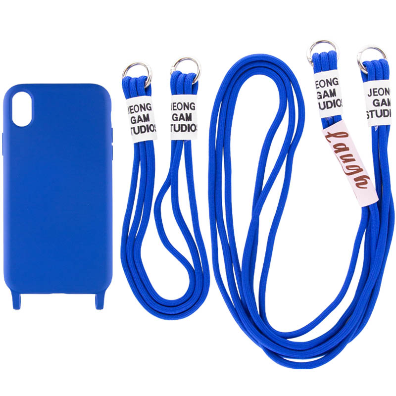 Чехол TPU two straps California для Apple iPhone XR (6.1") (Синий / Iris)
