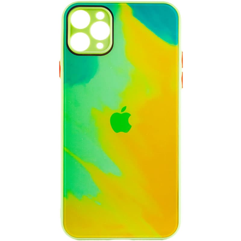Чохол TPU+Glass Impasto abstract для Apple iPhone 11 Pro Max (6.5") (Yellow green)