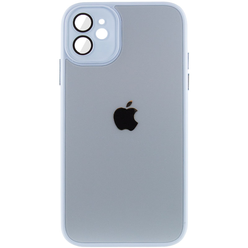 Чехол TPU+Glass Sapphire Midnight для Apple iPhone 12 (6.1") (Голубой / Blue)