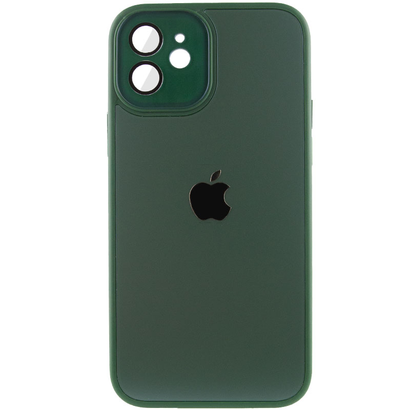 Чехол TPU+Glass Sapphire Midnight для Apple iPhone 12 (6.1") (Зеленый / Forest green)