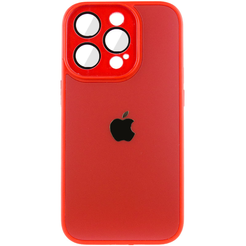 Чехол TPU+Glass Sapphire Midnight для Apple iPhone 14 Pro (6.1") (Красный / Red)