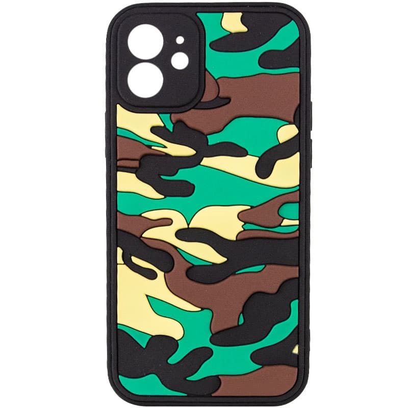 Чехол TPU+PC Army Collection для Apple iPhone 12 (6.1") (Зеленый)
