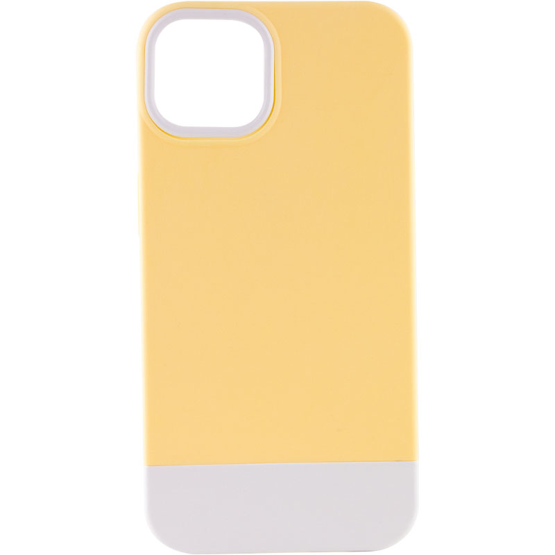 Чехол TPU+PC Bichromatic для Apple iPhone 11 (6.1") (Creamy-yellow / White)