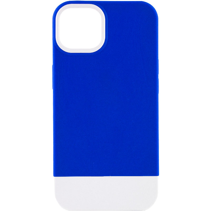 Чохол TPU+PC Bichromatic для Apple iPhone 13 (6.1") (Navy Blue / White)