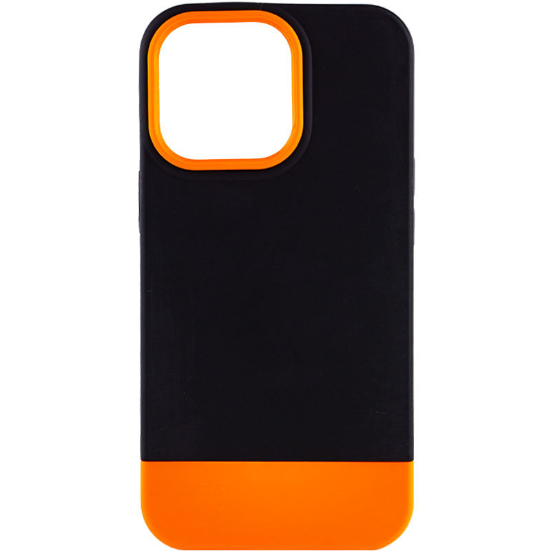Чехол TPU+PC Bichromatic для Apple iPhone 13 Pro (6.1") (Black / Orange)