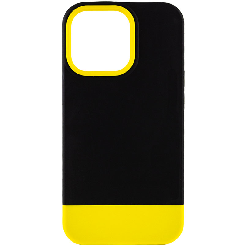 Чехол TPU+PC Bichromatic для Apple iPhone 13 Pro (6.1") (Black / Yellow)