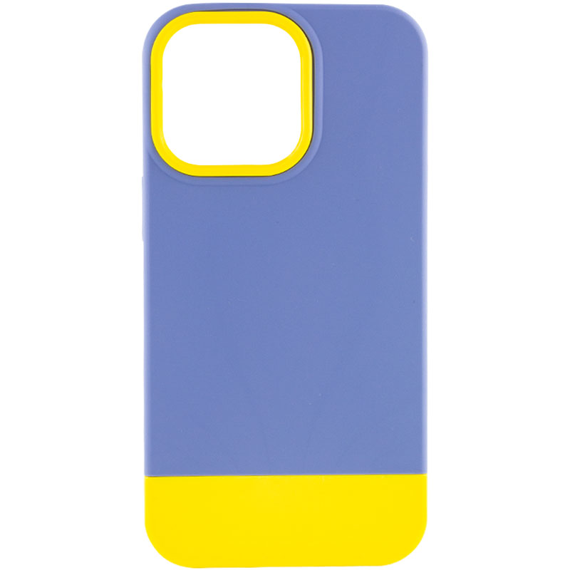 Чехол TPU+PC Bichromatic для Apple iPhone 13 Pro (6.1") (Blue / Yellow)