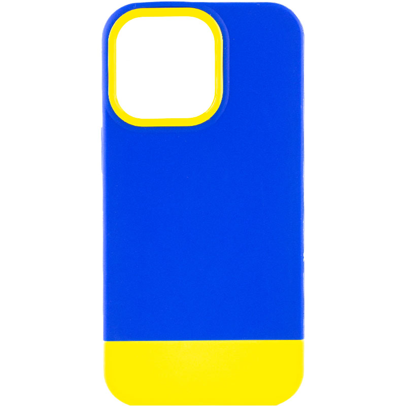 Чохол TPU+PC Bichromatic для Apple iPhone 13 Pro (6.1") (Navy Blue / Yellow)