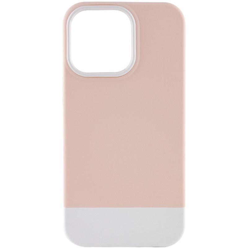 Чехол TPU+PC Bichromatic для Apple iPhone 13 Pro Max (6.7") (Grey-beige / White)