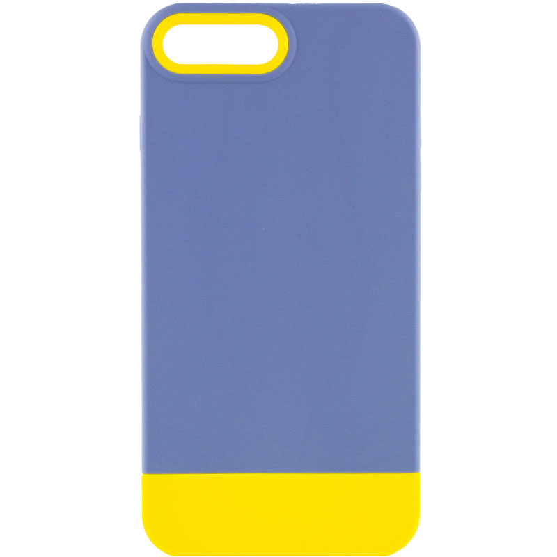 Чехол TPU+PC Bichromatic для Apple iPhone 7 plus / 8 plus (5.5") (Blue / Yellow)