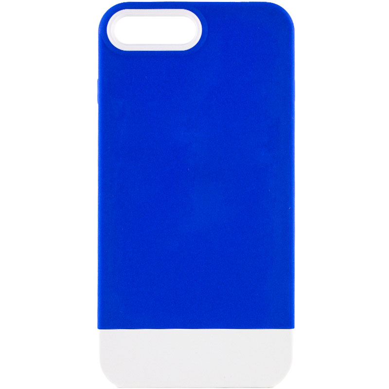 Чехол TPU+PC Bichromatic для Apple iPhone 7 plus (5.5') (Navy Blue / White)