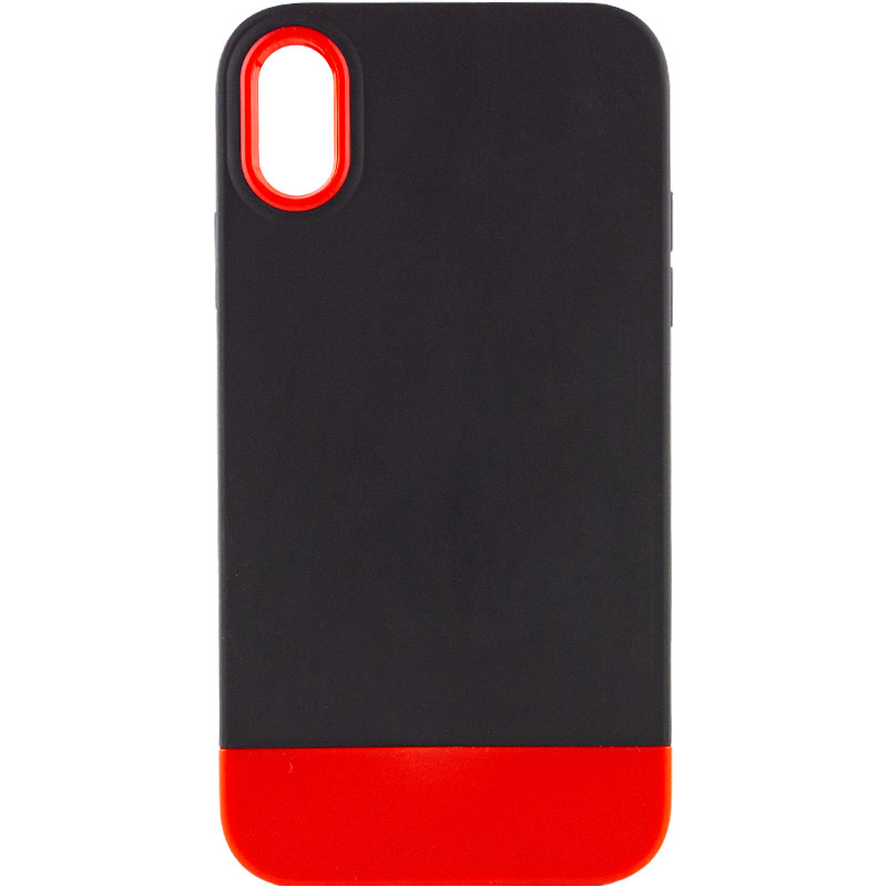 Чехол TPU+PC Bichromatic для Apple iPhone X / XS (5.8") (Black / Red)