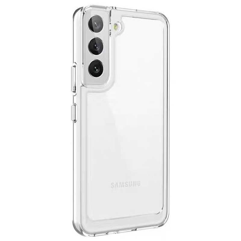Чехол TPU+PC Clear 2.0 mm metal buttons для Samsung Galaxy S22+ (Прозрачный)