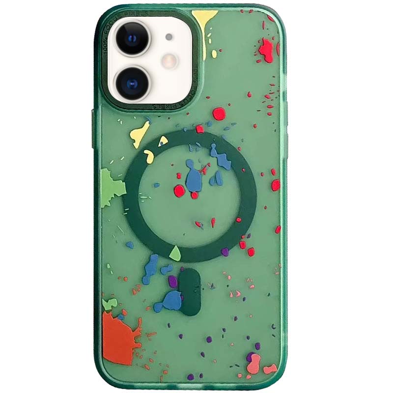 Чехол TPU+PC Flush with MagSafe для Apple iPhone 11 (6.1") (Dark green)