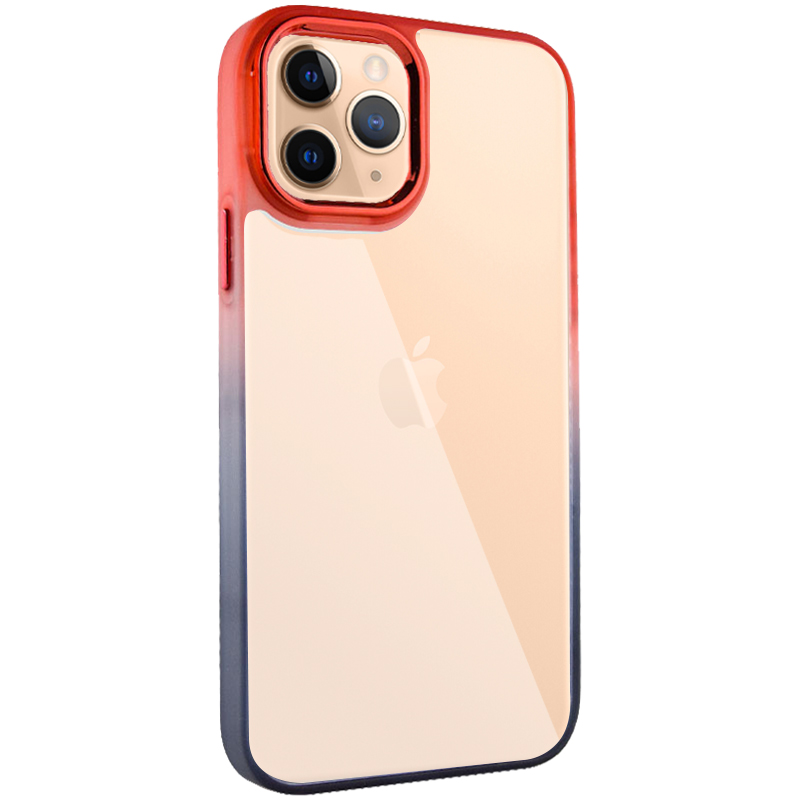 Чехол TPU+PC Fresh sip series для Apple iPhone 11 Pro Max (6.5") (Черный / Красный)