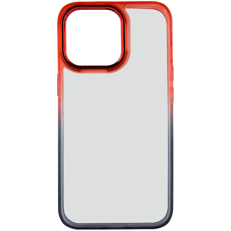 Чехол TPU+PC Fresh sip series для Apple iPhone 13 Pro (6.1") (Черный / Красный)