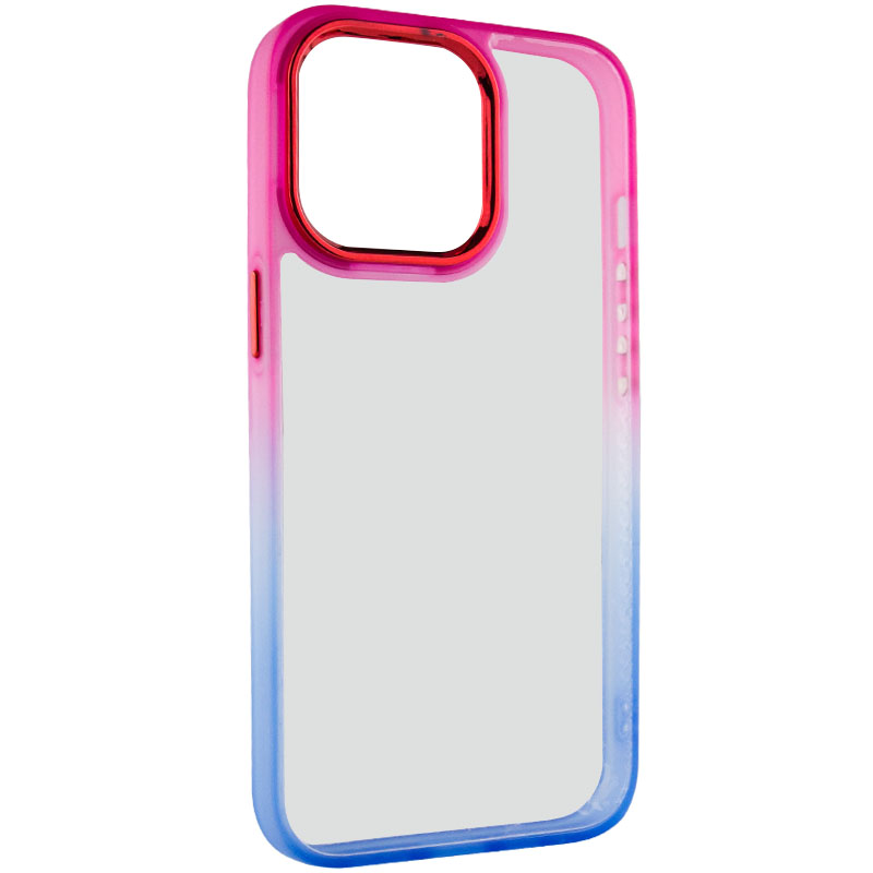 Чохол TPU+PC Fresh sip series для Apple iPhone 13 Pro Max (6.7") (Синій / рожевий)