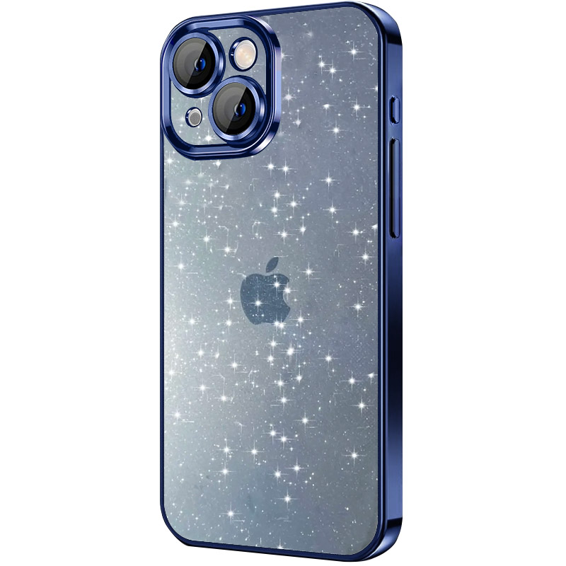 Чехол TPU+PC Glittershine для Apple iPhone 12 (6.1") (Dark Blue)