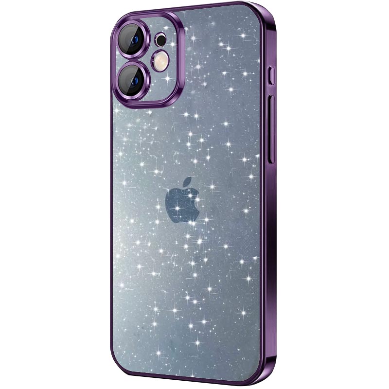 Чохол TPU+PC Glittershine для Apple iPhone 12 (Purple)