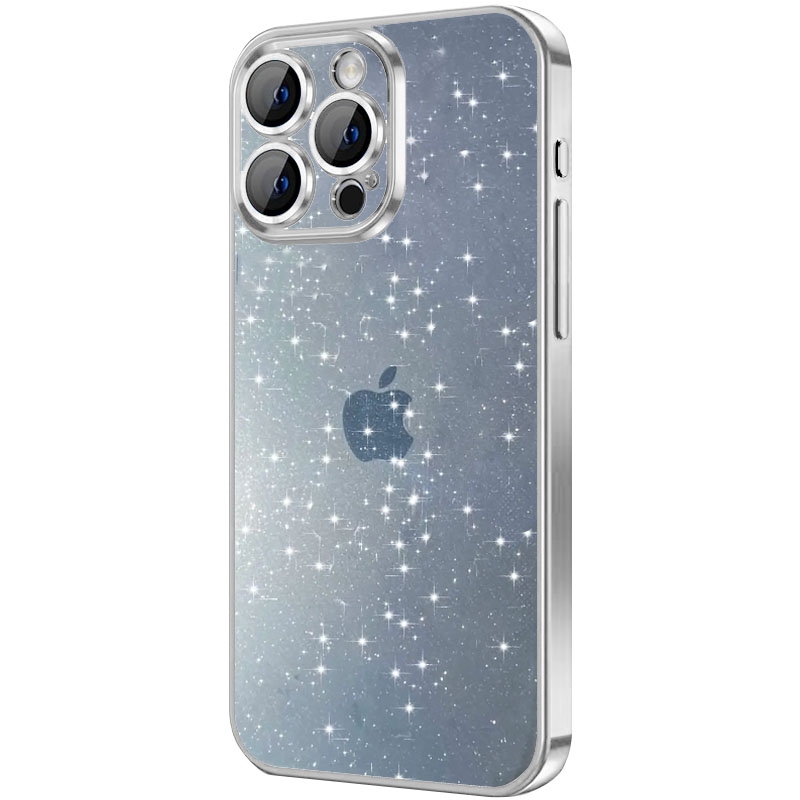Чехол TPU+PC Glittershine для Apple iPhone 13 Pro (6.1") (Silver)
