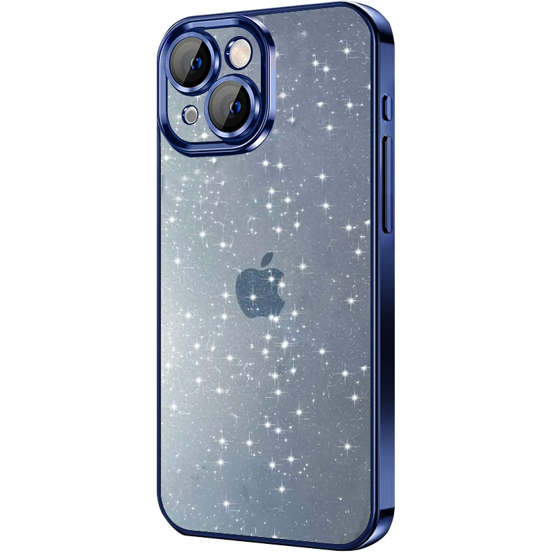 Чехол TPU+PC Glittershine для Apple iPhone 15 (6.1") (Dark Blue)