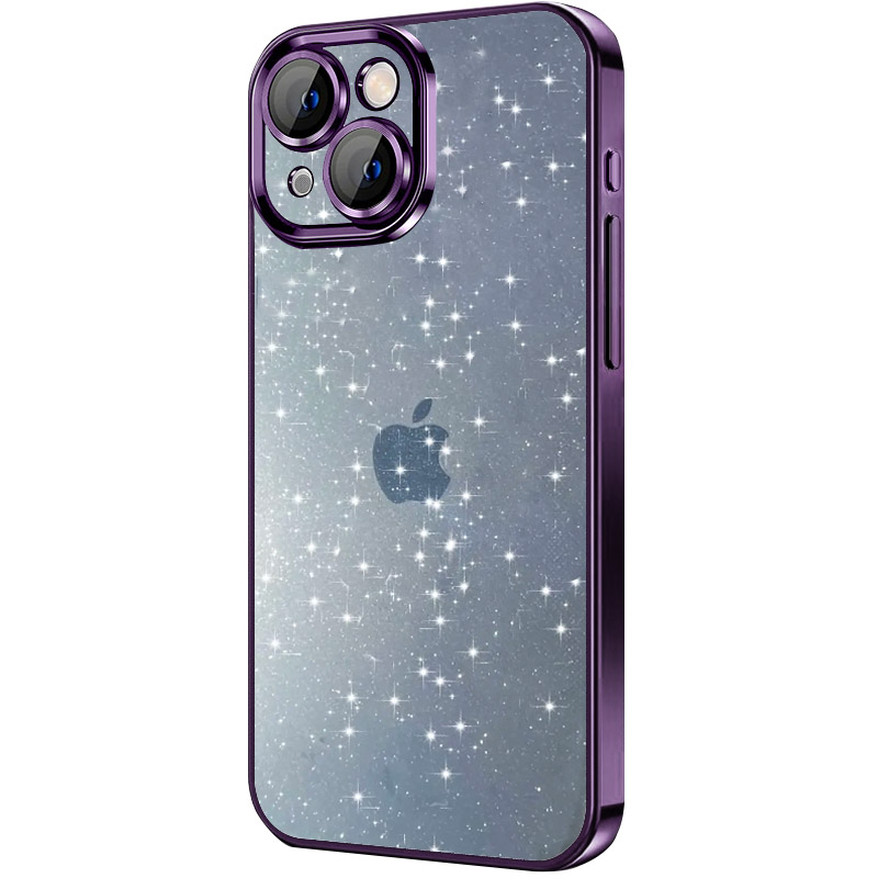 Чехол TPU+PC Glittershine для Apple iPhone 15 (6.1") (Purple)