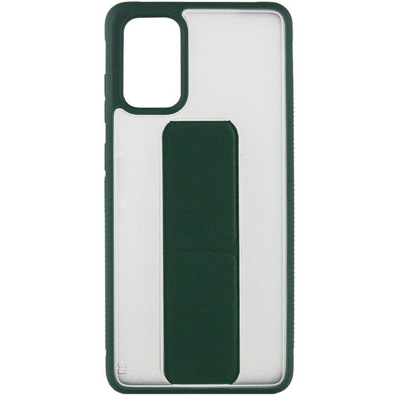 Чехол TPU+PC Hand holder для Samsung Galaxy S20+ (Dark green)