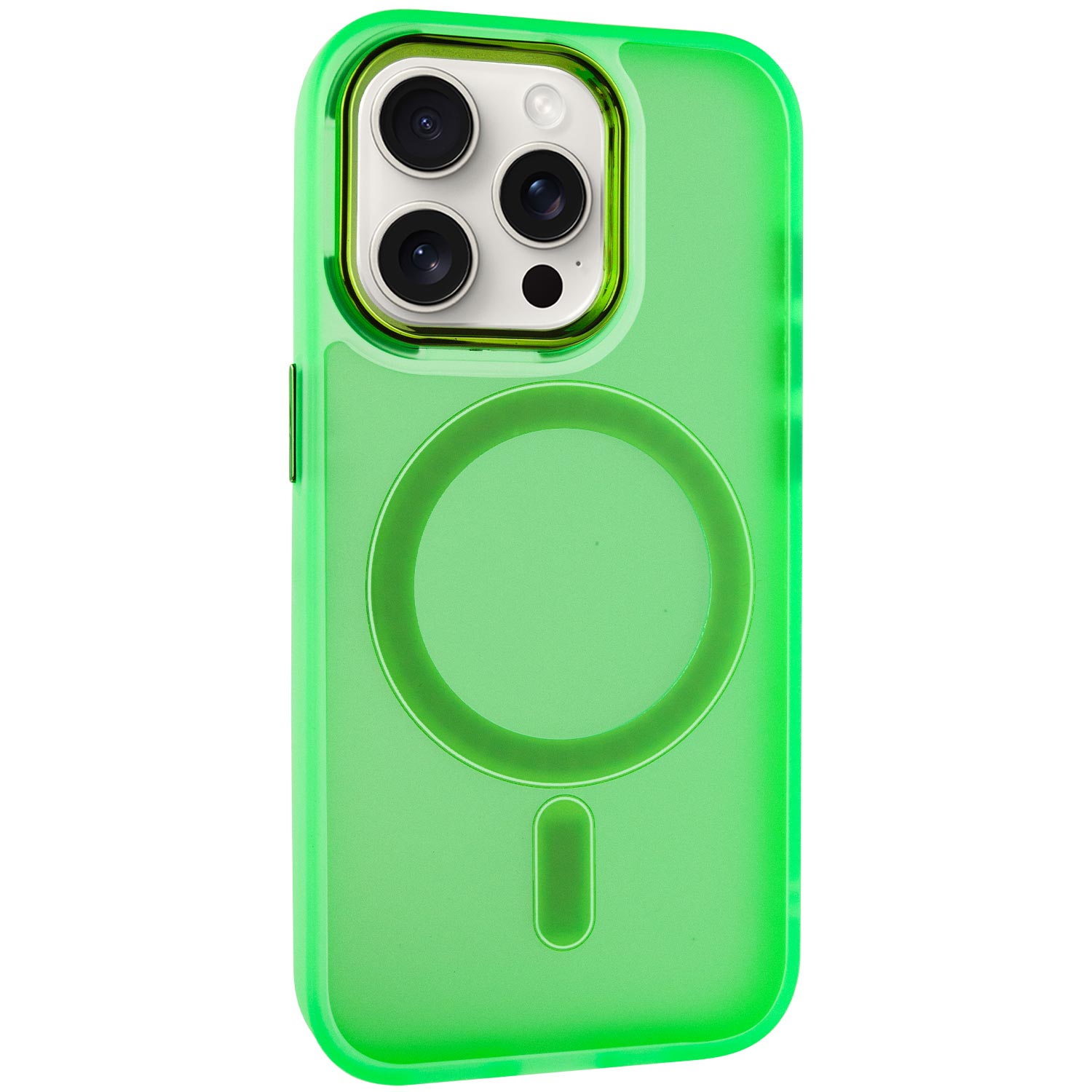 Чехол TPU+PC Lily with MagSafe для Apple iPhone 12 Pro / 12 (6.1") (Neon Green)