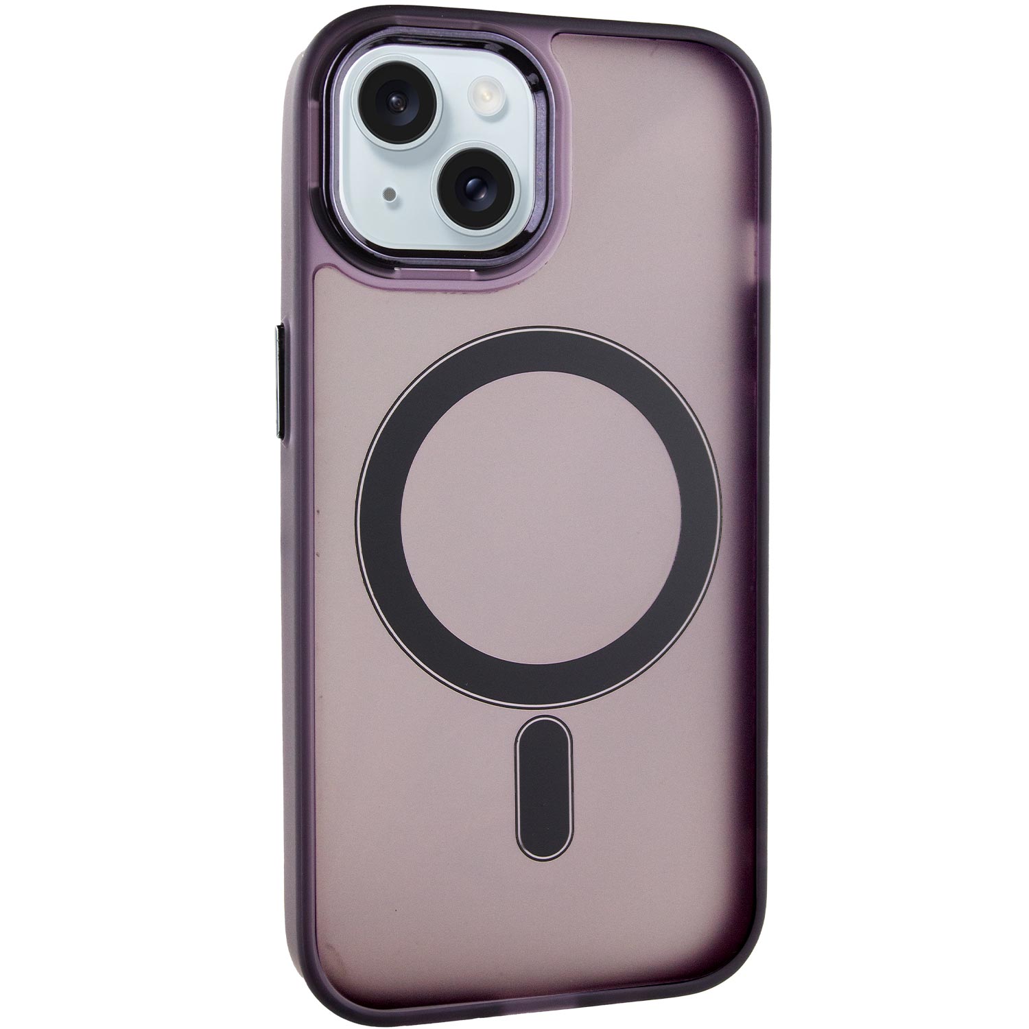 Чехол TPU+PC Lily with MagSafe для Apple iPhone 13 (6.1") (Dark Purple)