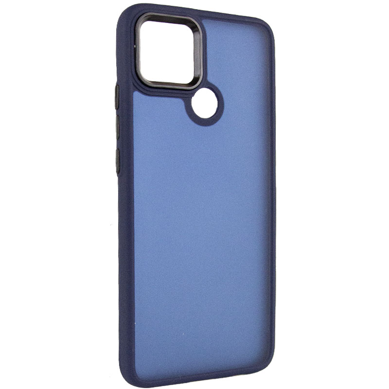 Чехол TPU+PC Lyon Frosted для Oppo A15s / A15 (Navy Blue)
