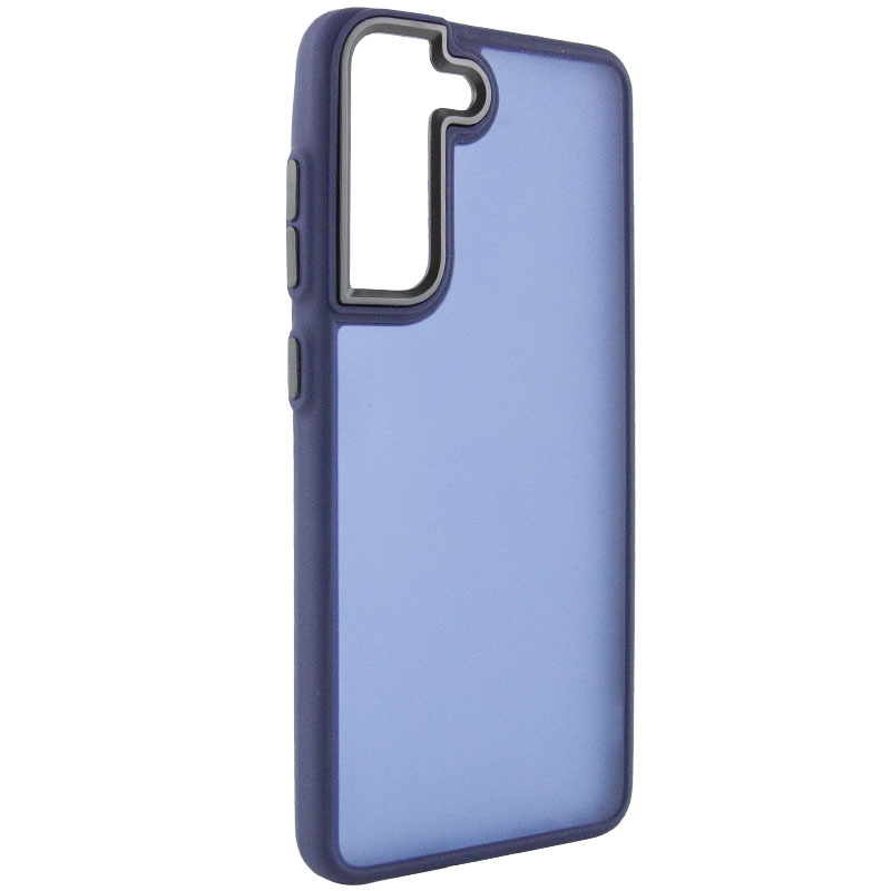 Чохол TPU+PC Lyon Frosted для Samsung Galaxy S21 FE (Navy Blue)