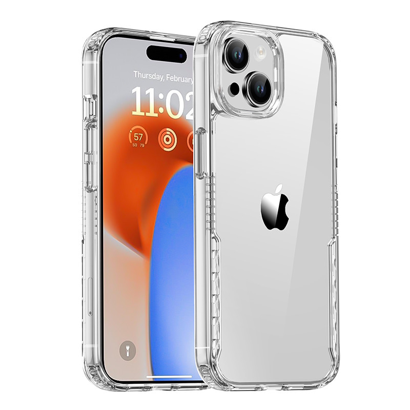 Чохол TPU+PC Multi-Color для Apple iPhone 14 (6.1") (Clear)